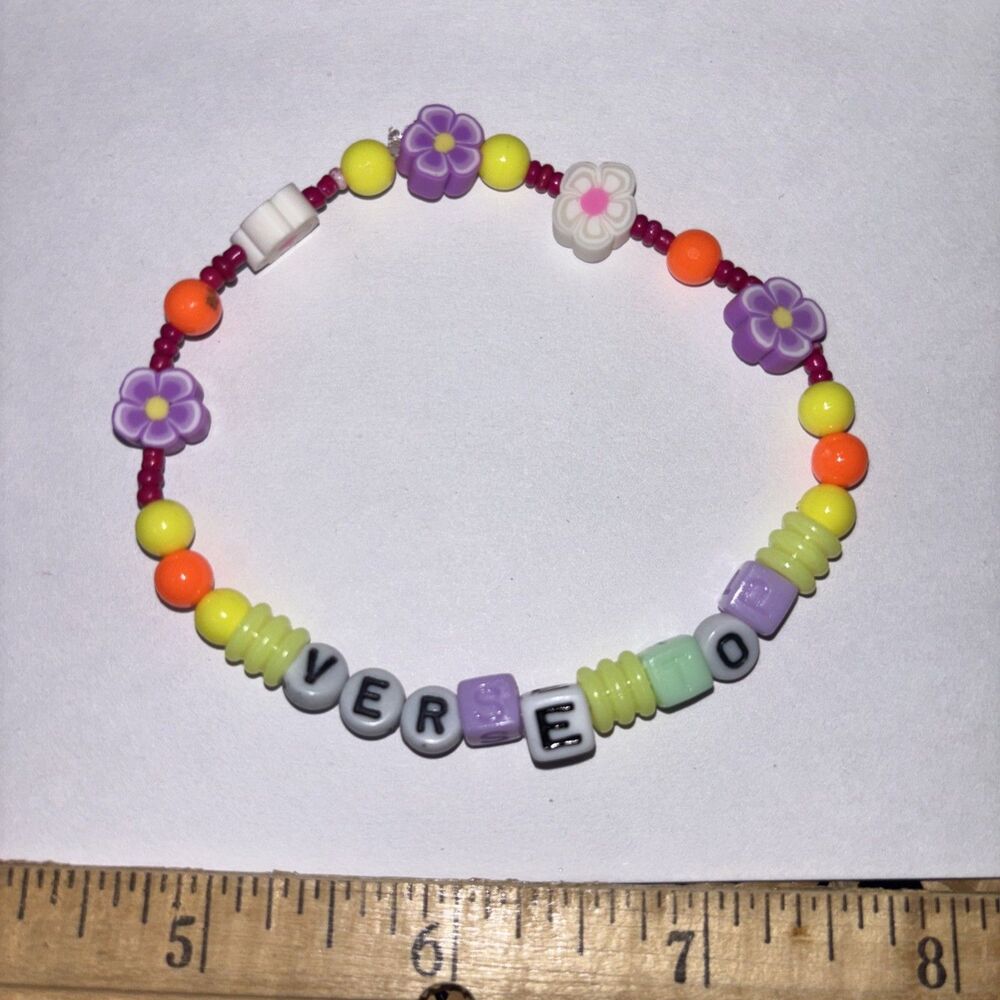Multicolor “Verse Top” Bracelet Adult Humor Beaded Handmade Naughty Accessories